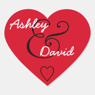 Red Umschlag Aufkleber Wedding V2