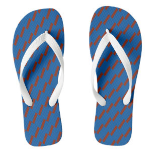 Red und Blue Geometric Badesandalen