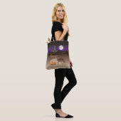 Red und Tan Rottweiler Halloween Spuk Haus Tasche (Am Model)