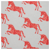 Red Unicorn Fantasy mystical Stoff (Muster)