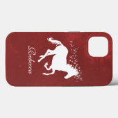 Red Unicorn Personalisiert Case-Mate iPhone Case (Rückseite (Horizontal))
