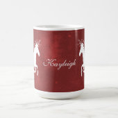 Red Unicorn Personalisiert Coffee Tasse (Mittel)