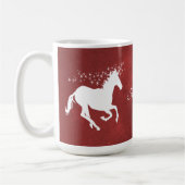 Red Unicorn Personalisiert Coffee Tasse (Links)