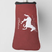 Red Unicorn Personalisierter Golf Head Cover Golf Headcover (Rotieren 90)