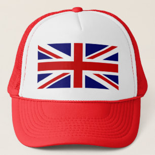 Red Union Jack Baseball Cap Truckerkappe