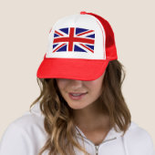 Red Union Jack Baseball Cap Truckerkappe (Beispiel)