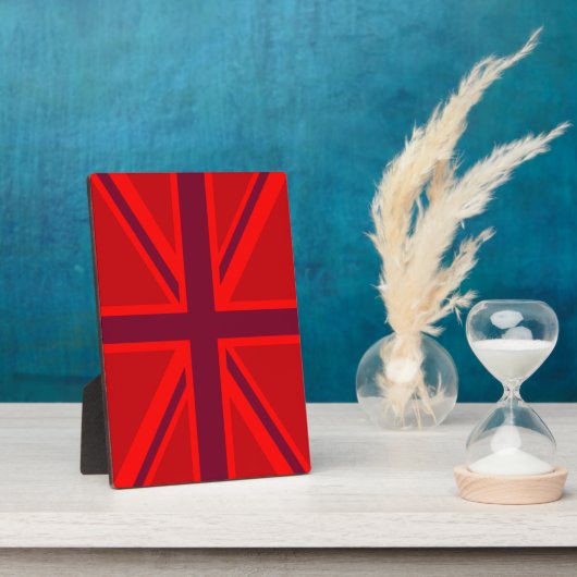 Red Union Jack Fotoplatte (Seite)