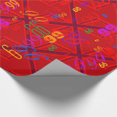 Red Union Jack Geschenkpapier (Ecke)