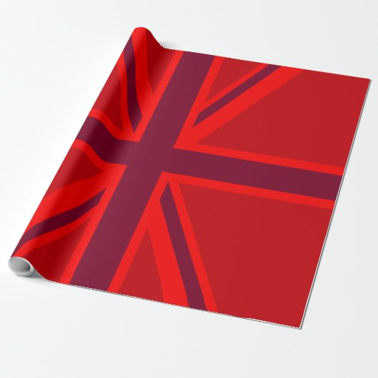 Red Union Jack Geschenkpapier (Ungerollt)