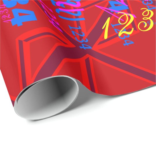 Red Union Jack Geschenkpapier (Rolleneckpunkt)