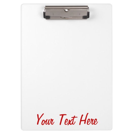 Red Union Jack Klemmbrett (Vorderseite)