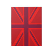 Red Union Jack Notizblock (Rotiert)