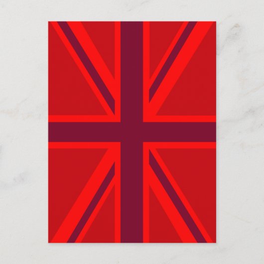 Red Union Jack Postkarte (Vorderseite)