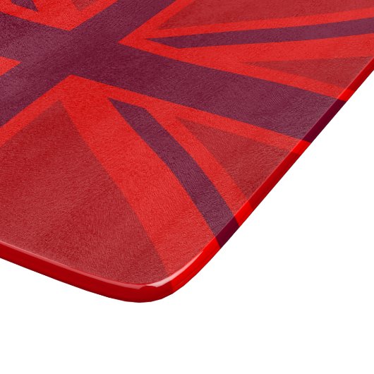 Red Union Jack Schneidebrett (Ecke)