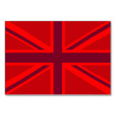 Red Union Jack Tischnummer (Vorderseite)