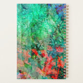 Red unique abstract planner,Delight bright lovely Planer (Rückseite)