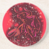 Red Untersetzer Bull rennt in der Starry Night (Vorne)