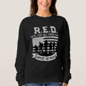 RED Until They Come Home Support Our Troops Red Fr Sweatshirt (Vorderseite)