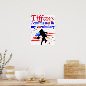 RED USA FLAG INSPIRATIONAL BASKETBALL POSTER (Küche)