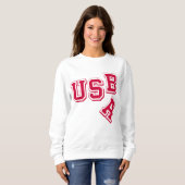 Red USA-USB - A Fallen Empire - Satirisch Style Sweatshirt (Vorne ganz)