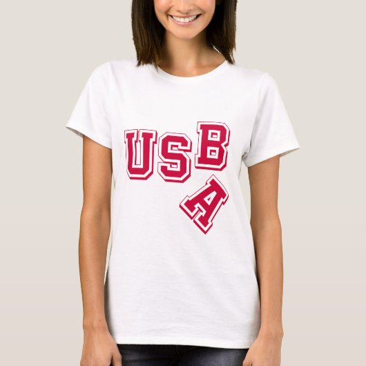 Red USA-USB - A Fallen Empire - Satirisch Style T-Shirt (Vorderseite)