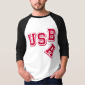 Red USA-USB - A Fallen Empire - Satirisch Style T-Shirt (Vorderseite)