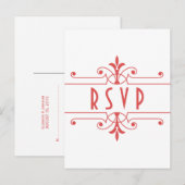 Red v2 Extravagant Ornamental UAWG Postkarte (Vorne/Hinten)