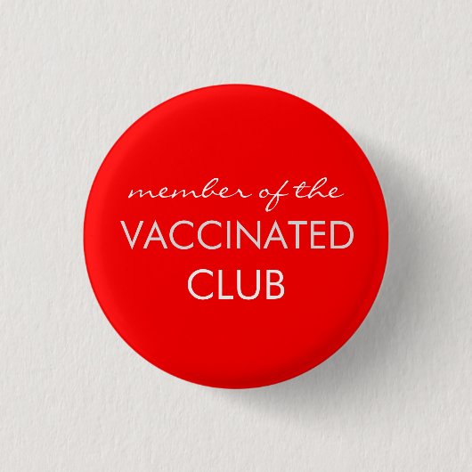 Red Vaccated Club Button (Vorderseite)