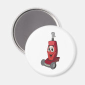 Red Vacuum Cleaner Magnet (Vorderseite/Rückseite)