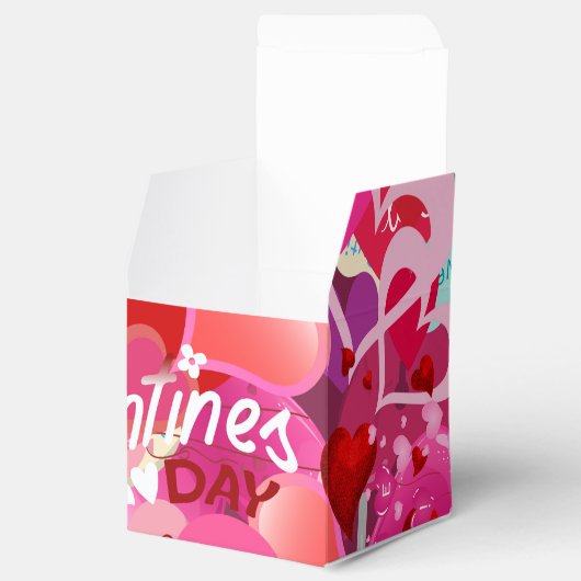 Red Valentine Favor Box Geschenkschachtel (Geöffnet)
