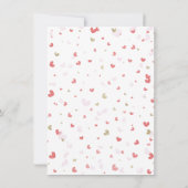 Red Valentine Gold Mini Sessions Fotografie Einladung (Rückseite)