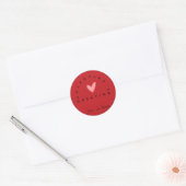 Red Valentine Greetings Sticker (Umschlag)