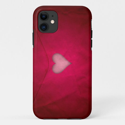 Red Valentine Heart Case-Mate iPhone Hülle (Rückseite)