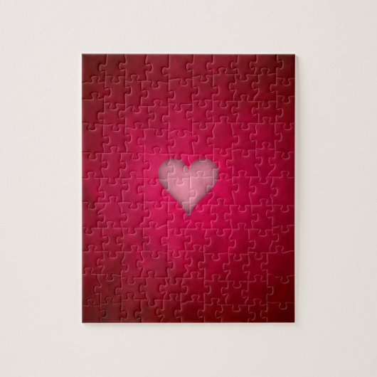 Red Valentine Heart Puzzle (Vertikal)