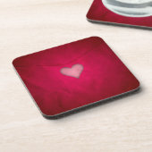 Red Valentine Heart Untersetzer (Linke Seite)