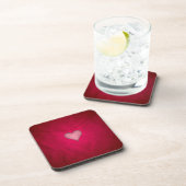 Red Valentine Heart Untersetzer (Rechte Seite)