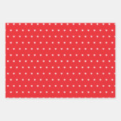 Red Valentine Hearts Geschenkpapier Set (Vorderseite)