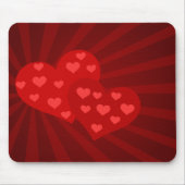 Red Valentine Hearts Mouse Pad Mousepad (Vorne)