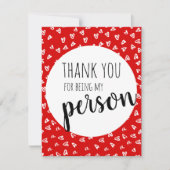 Red Valentine's Card Feiertagskarte (Vorderseite)