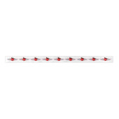 Red Valentines Liebe Herz Tatatotyp Satinband (Vorderseite)