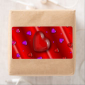 Red Valentines Liebe Herzmuster (Insitu)