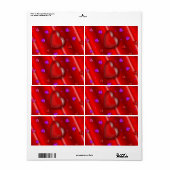 Red Valentines Liebe Herzmuster (Vorne)