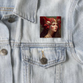 Red Valkyrie Fantasy Art Button (Beispiel)