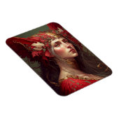 Red Valkyrie Fantasy Art Magnet (Rechte Seite)