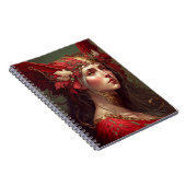 Red Valkyrie Fantasy Art Notizblock (Rechte Seite)