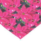 Red Variegated Poinsettias Pattern Urlaub Kurzer Tischläufer (Ecke)