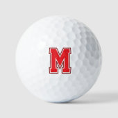 Red Varsity Monogramm Golfball (Vorderseite)