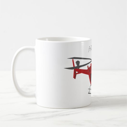 Red Vector Hubschrauber Kaffeetasse (Links)