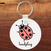 Red Vector Ladybug Schlüsselanhänger (Vorderseite)