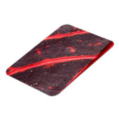 Red Veined Hawaiian Leaf 3 Magnet (Linke Seite)
